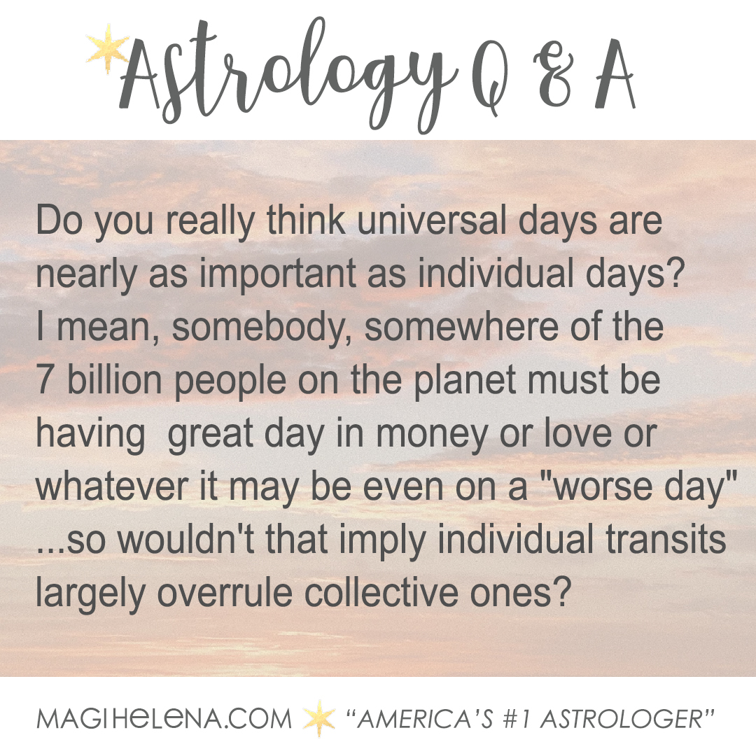 Magi Astrology Personal vs. Universal Timing