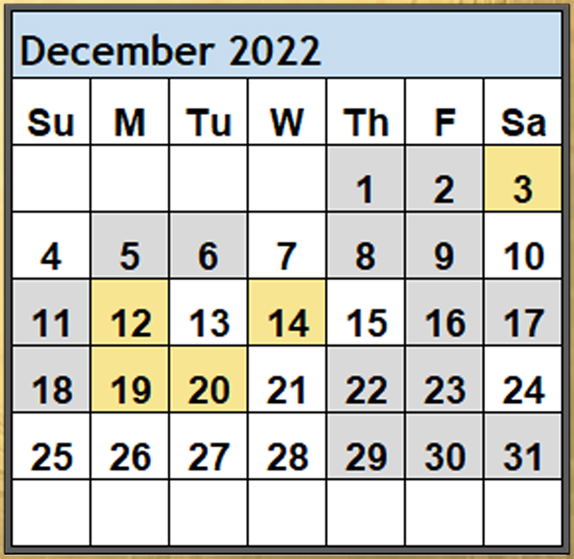 Magi Helena Best Worst Days December 2022 Scientific Multidimensional Astrology
