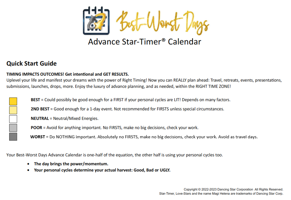 Best-Worst Days Calendar: Americas: 2023: 3rd Quarter - Image 4