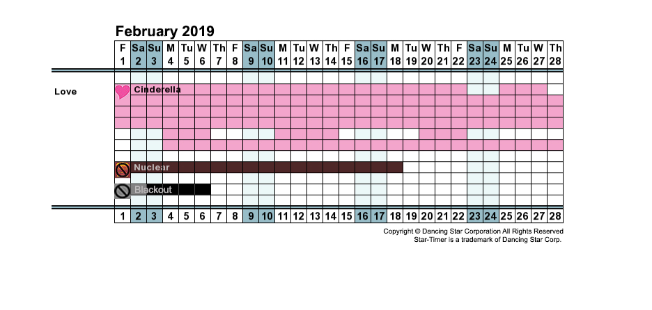 Instant Personal Love Calendar