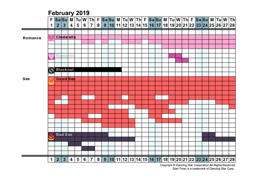Instant Personal Romance & Sex Calendar