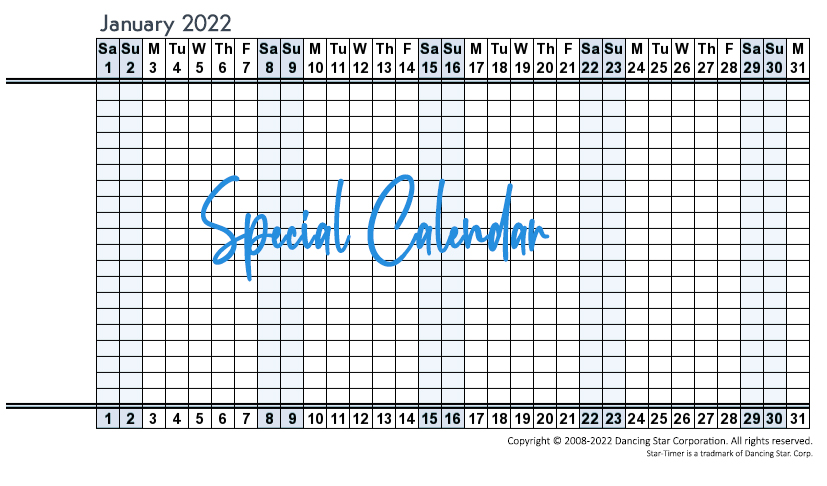 Special Calendar